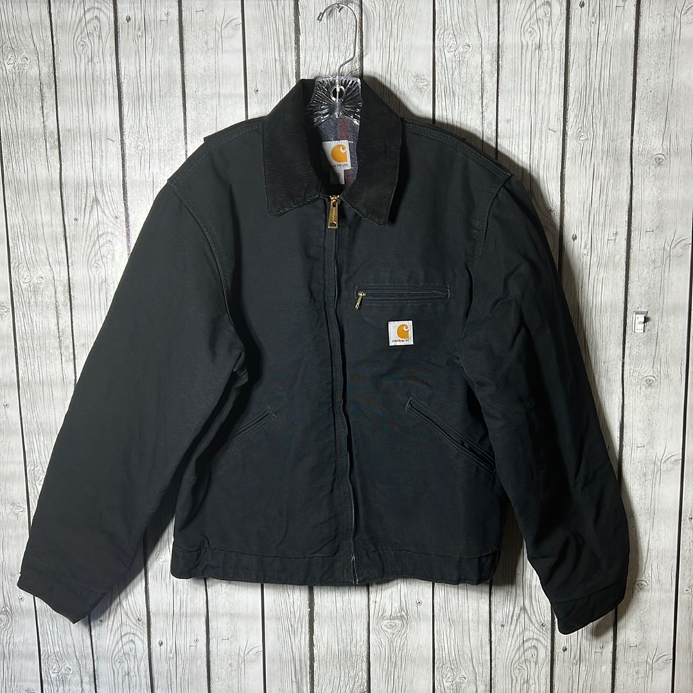 Carhartt Men's Weathered Duck Detroit Jacket size medium made in USA 🇺🇸